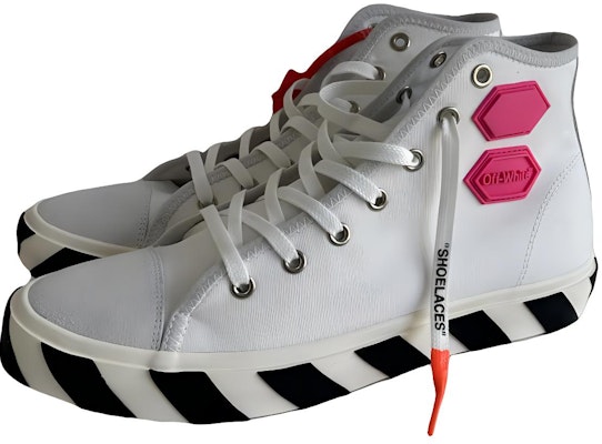 Off-White Vulc High Top 'Putih' Sneakers OMIA110R19C210350128 Lookbook Off-White Vulc High Top 'Putih' Sneakers OMIA110R19C210350128