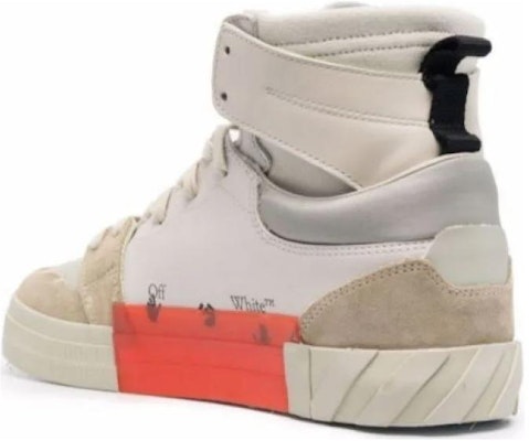 Off-White Vulc High Top Putih Beige Suede OMIA225F21LEA0016110 Lookbook Off-White Vulc High Top Putih Beige Suede OMIA225F21LEA0016110