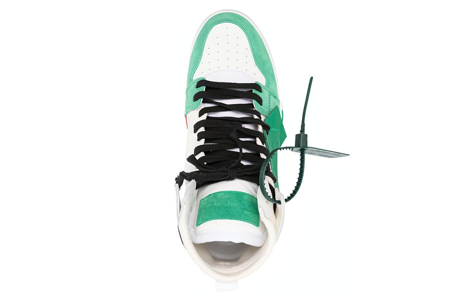 Lookbook Off-White Vulc High Blanco Verde OMIA225F22LEA0010155