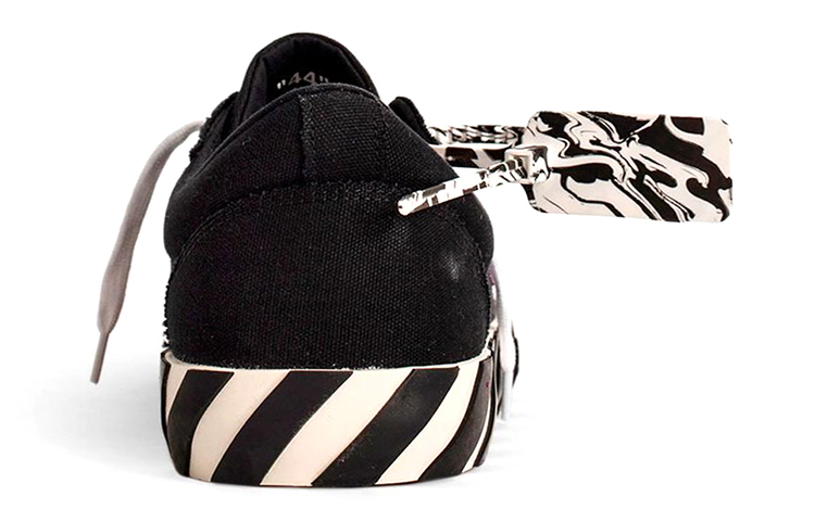 Purchase OFF-WHITE Virgil Abloh 條紋 低幫 時尚板鞋 男款 黑紫