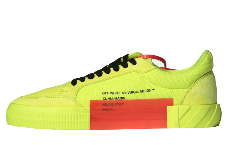 Shop Off-White Vulc Rendah 'Kuning Fluo' OMIA085R20C210506210