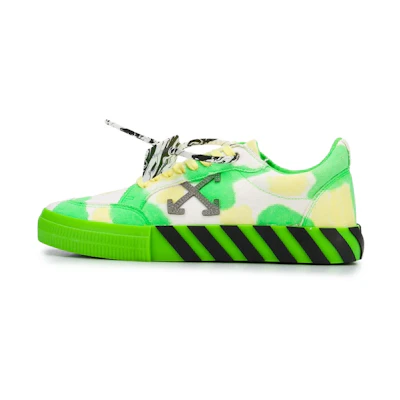 Off-White Vulc Low 'Tie-Dye - Green Yellow'