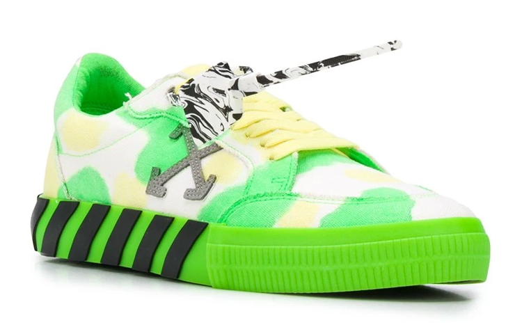 Off-White Vulc Low 'Tie-Dye - Green Yellow' 圖 2