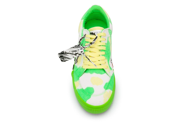 Off-White Vulc Low 'Tie-Dye - Green Yellow' 圖 3