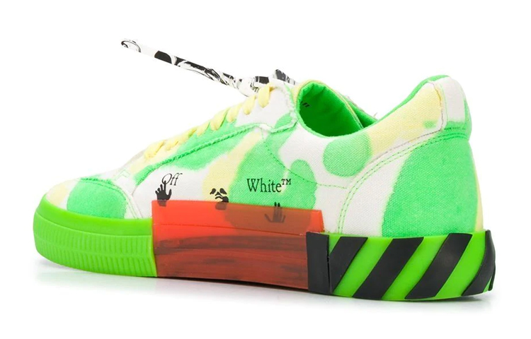 Off-White Vulc Low 'Tie-Dye - Green Yellow' 圖 4