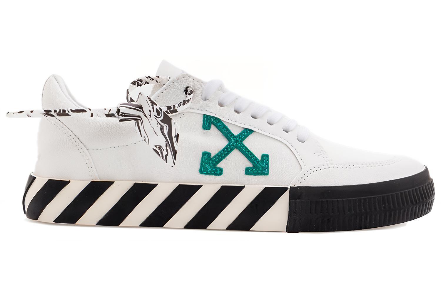Order Off-White Vulc Low ''Wit Groen'' OMIA085E20FAB0010155