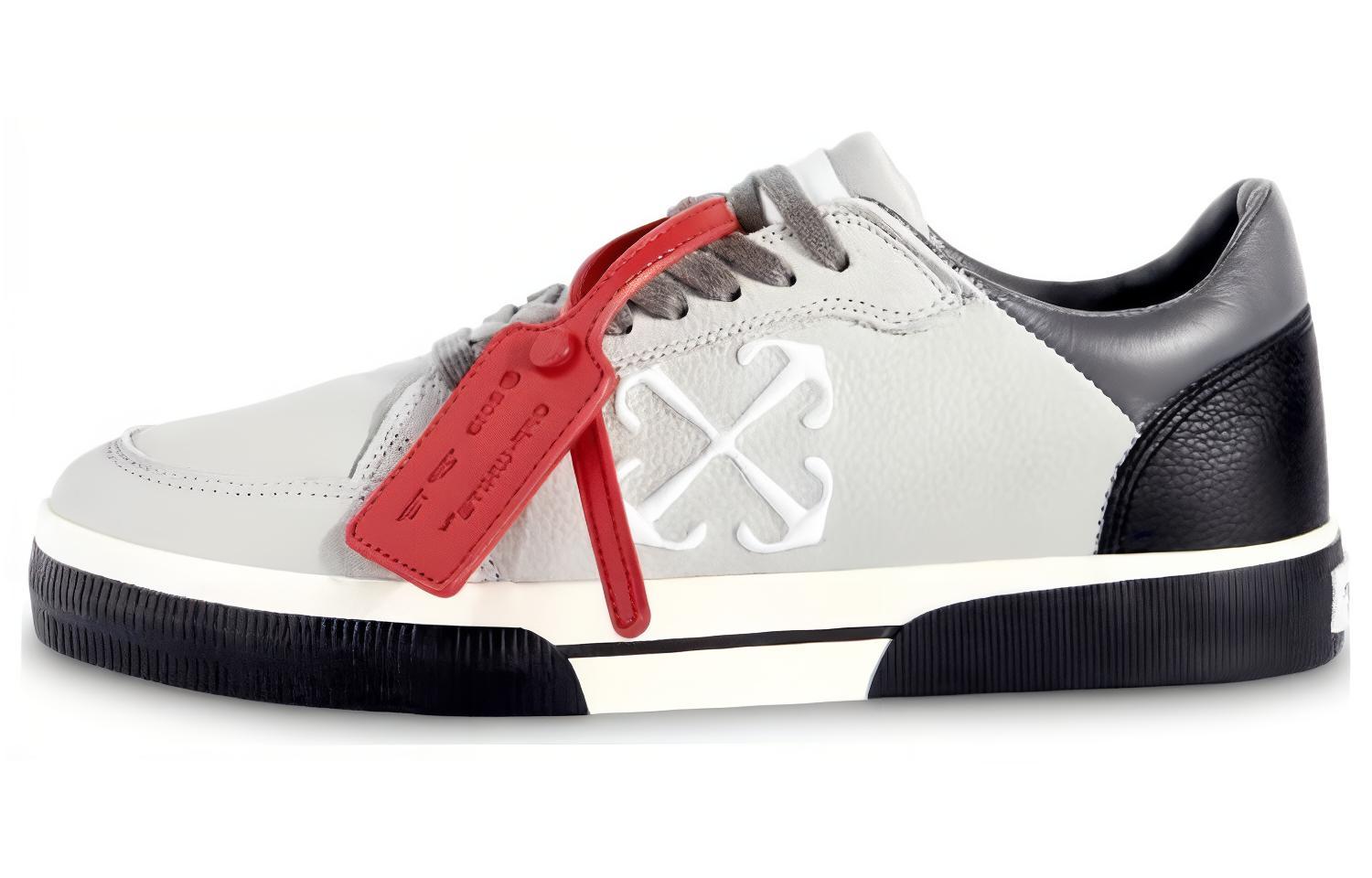 Off-White Vulc Low Black 'Grey' OMIA293S24LEA0010901