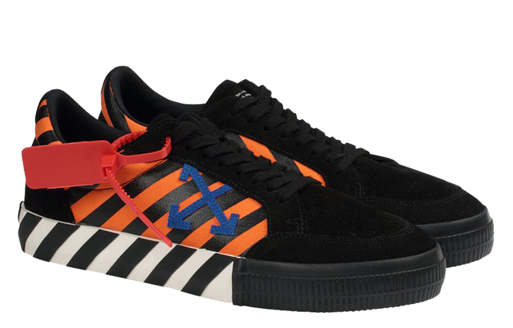 Lookbook Zapatillas Off-White Vulc 'Negro Azul Naranja' OMIA085R20C210181930