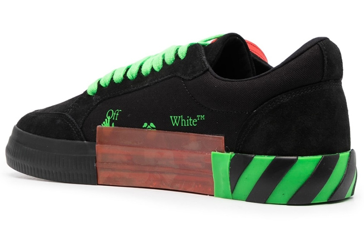 Off-White Vulc Sneaker 'Black Green' 圖 4