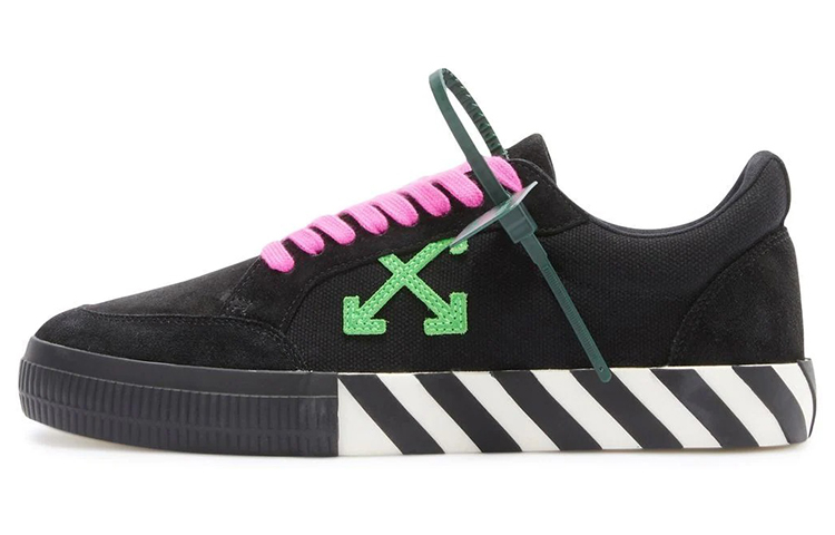 Buy Off-White Vulc Sneaker 'Black Green Pink' OMIA085S22LEA001-1055