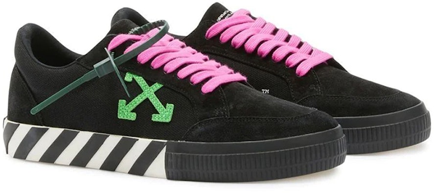 Off-White Vulc Sneaker 'Black Green Pink' OMIA085S22LEA001-1055 Lookbook Off-White Vulc Sneaker 'Black Green Pink' OMIA085S22LEA001-1055