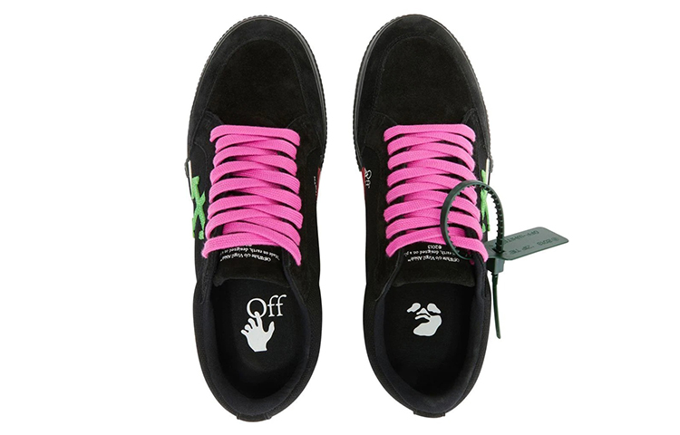 Purchase Off-White Vulc Sneaker 'Black Green Pink' OMIA085S22LEA001-1055
