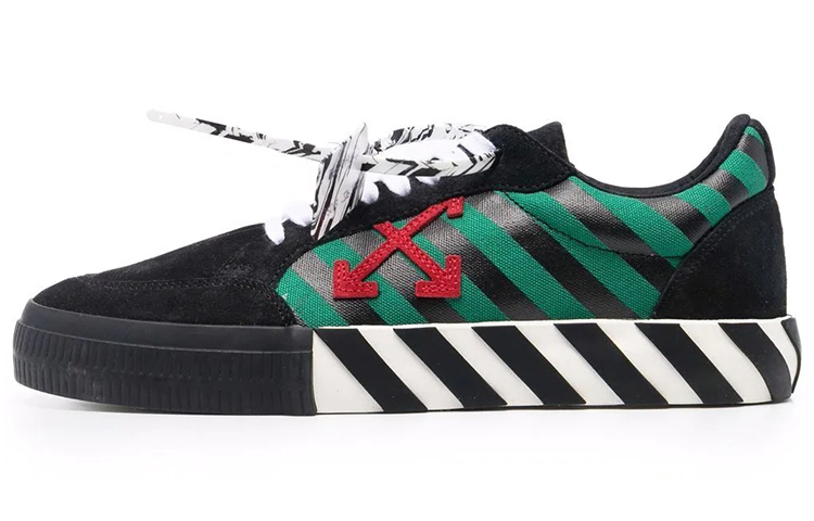 Off-White Vulc Sneaker 'Black Green Red' OMIA085F21LEA0041025