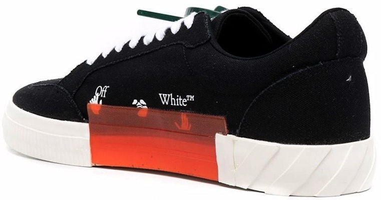 OFF-WHITE Vulcanized 硫化低筒 時尚板鞋 男款 黑色 Lookbook OFF-WHITE Vulcanized 硫化低筒 時尚板鞋 男款 黑色