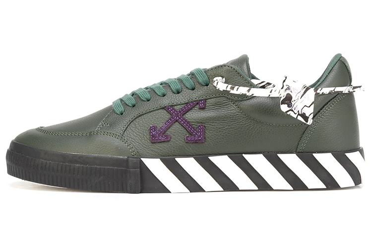Buy OFF-WHITE 低帮硫化箭头運動鞋 綠色