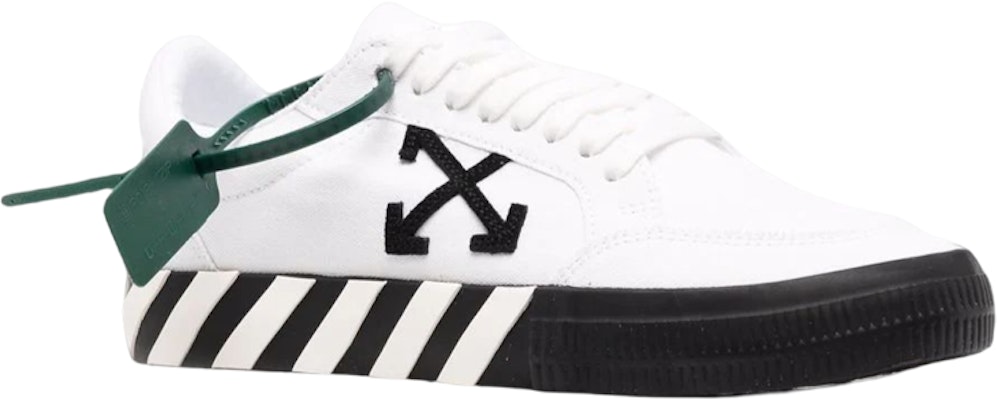 OFF-WHITE Vulcanized 系繩 時髦板鞋 男款 白色 Order OFF-WHITE Vulcanized 系繩 時髦板鞋 男款 白色