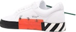Shop OFF-WHITE Vulcanized 系繩 時髦板鞋 男款 白色