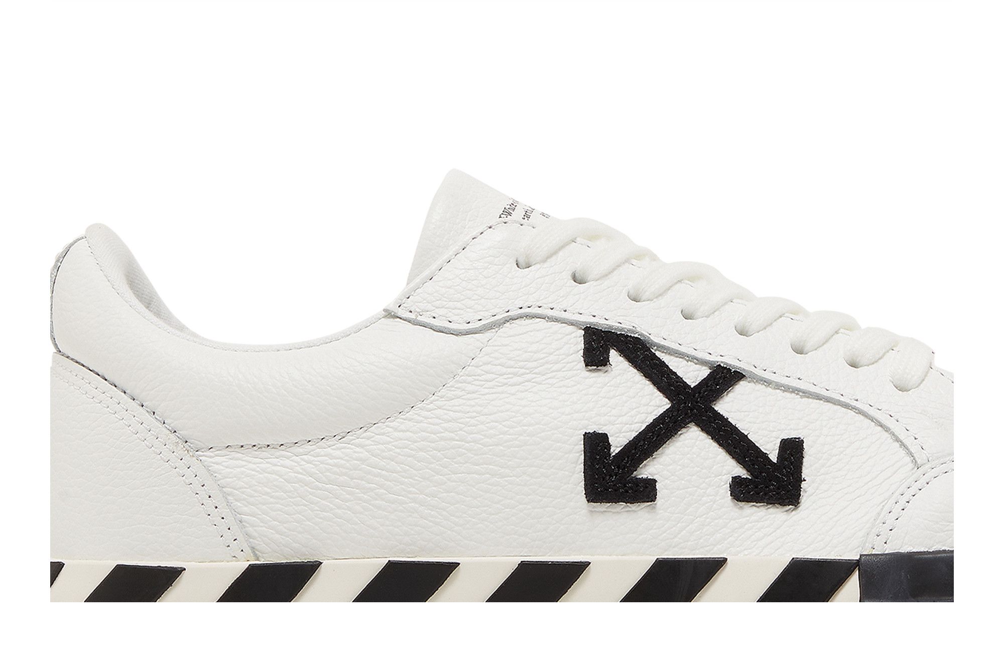 Lookbook OFF-WHITE Vulc Low Leather 防滑輕便耐磨 低筒 板鞋 白黑