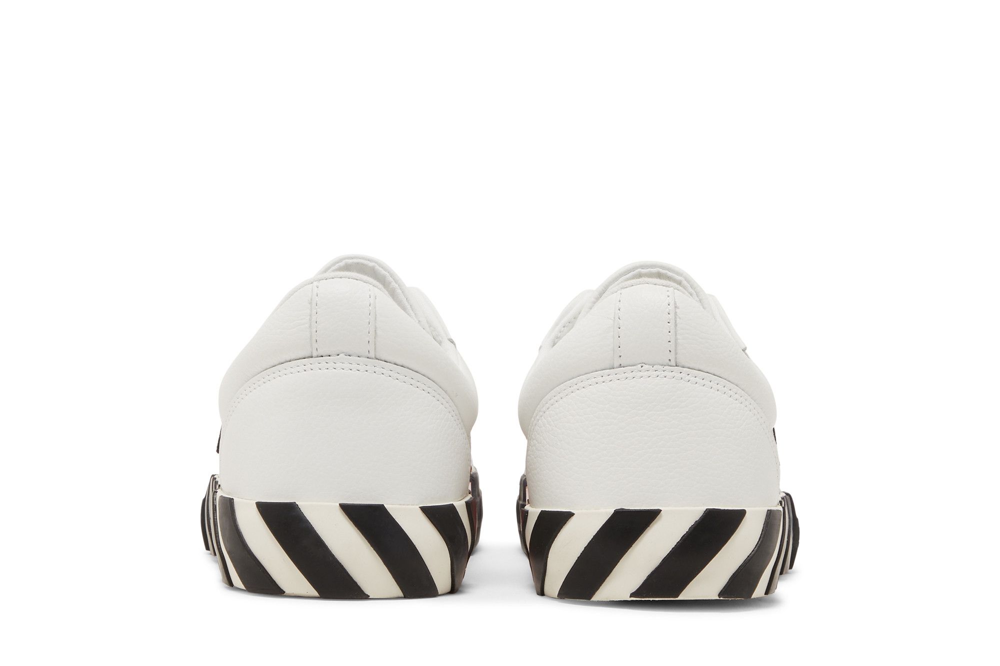 Sizing OFF-WHITE Vulc Low Leather 防滑輕便耐磨 低筒 板鞋 白黑