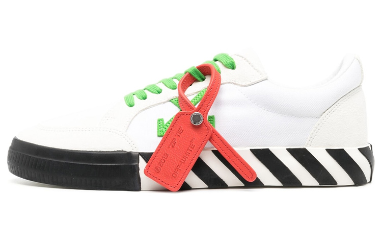 Off-White Vulc Sneaker 'White Lime Green' OMIA085S23LEA005-0155