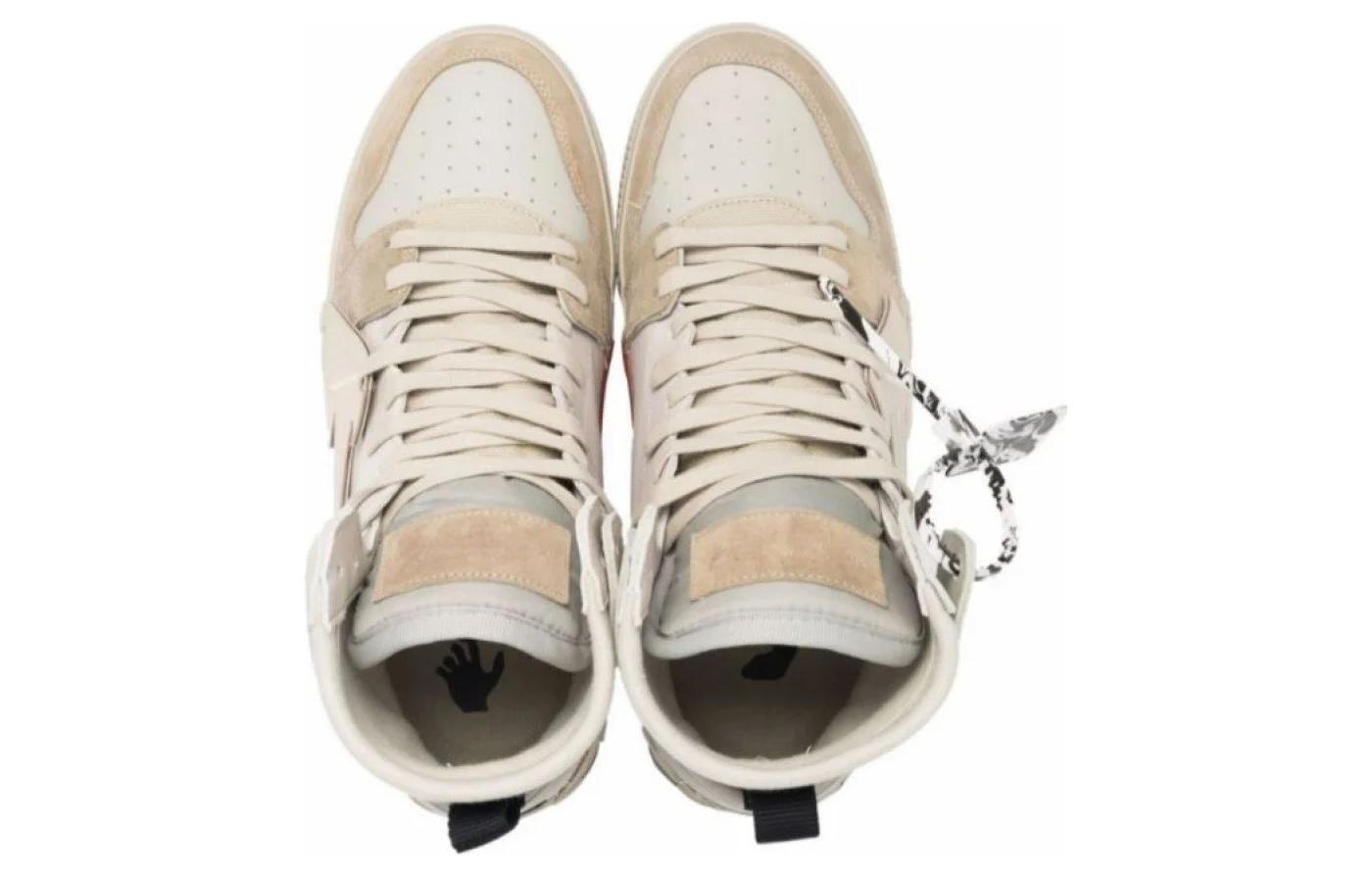 Shop Sneaker Off-White Vulc High ''Beige'' OMIA225F21LEA0016110