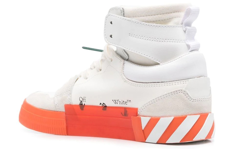 Off-White Vulc Sneaker High 'White Orange' 圖 4