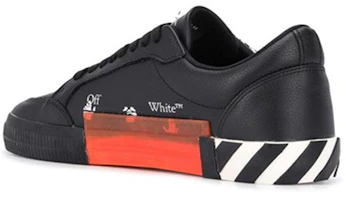 Order Off-White Vulc 刺繡低筒球鞋 '黑白' OMIA085E20LEA0011001