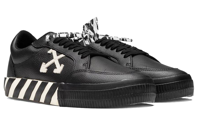 Purchase Off-White Vulc Sneaker Low ''Schwarz Weiß'' OMIA085E20LEA0011001