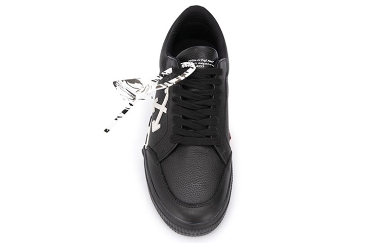 Details for Off-White Vulc Sneaker Low ''Schwarz Weiß'' OMIA085E20LEA0011001