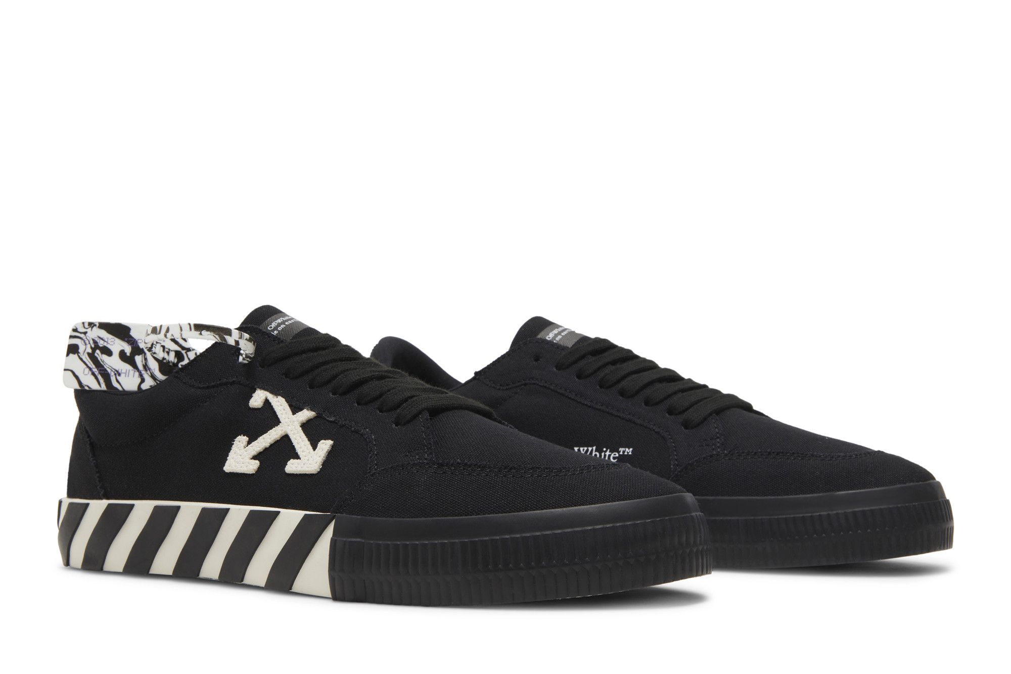 Cheap Off-White Vulc Sneaker Basse ''Noir Blanc'' OMIA085F21FAB002-1001