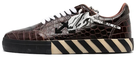Off-White Vulc Sneaker Low 'Crocodile Pattern - Dark Brown' OMIA085F20LEA001-6410 Off-White Vulc Sneaker Low 'Crocodile Pattern - Dark Brown' OMIA085F20LEA001-6410