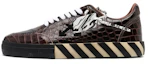 Buy Off-White Vulc Sneaker Low 'Crocodile Pattern - Dark Brown' OMIA085F20LEA001-6410