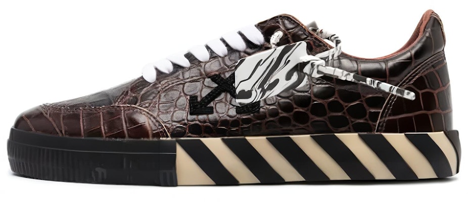 Off-White Vulc Sneaker Low 'Crocodile Pattern - Dark Brown' OMIA085F20LEA001-6410 Buy Off-White Vulc Sneaker Low 'Crocodile Pattern - Dark Brown' OMIA085F20LEA001-6410