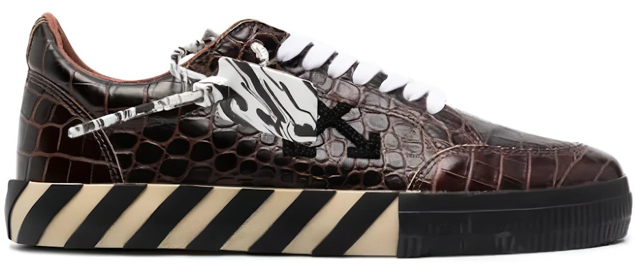 Off-White Vulc Sneaker Low 'Crocodile Pattern - Dark Brown' OMIA085F20LEA001-6410 Order Off-White Vulc Sneaker Low 'Crocodile Pattern - Dark Brown' OMIA085F20LEA001-6410