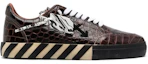Order Off-White Vulc Sneaker Low 'Crocodile Pattern - Dark Brown' OMIA085F20LEA001-6410