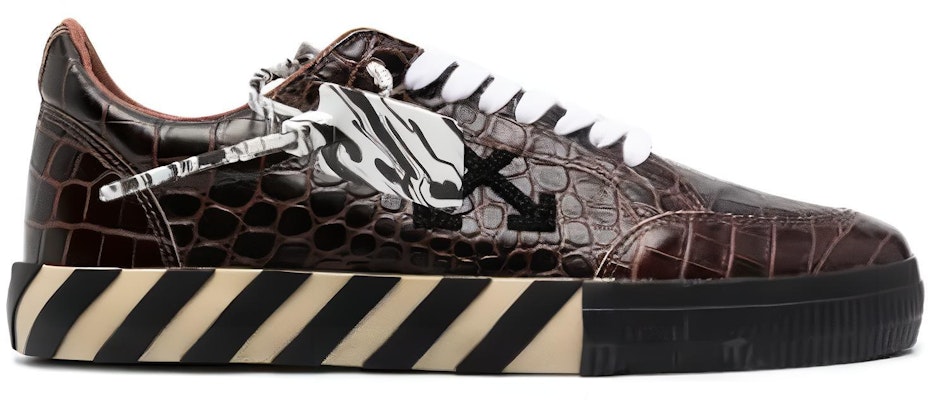 Off-White Vulc Sneaker Low 'Crocodile Pattern - Dark Brown' OMIA085F20LEA001-6410 Order Off-White Vulc Sneaker Low 'Crocodile Pattern - Dark Brown' OMIA085F20LEA001-6410