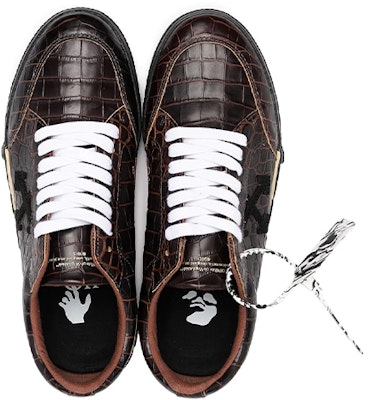 Off-White Vulc Sneaker Low 'Crocodile Pattern - Dark Brown' OMIA085F20LEA001-6410 Shop Off-White Vulc Sneaker Low 'Crocodile Pattern - Dark Brown' OMIA085F20LEA001-6410
