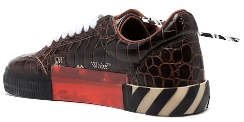 Off-White Vulc Sneaker Low 'Crocodile Pattern - Dark Brown' OMIA085F20LEA001-6410 Purchase Off-White Vulc Sneaker Low 'Crocodile Pattern - Dark Brown' OMIA085F20LEA001-6410