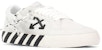Off-White Vulc Sneaker Rendah 'Putih Hitam' OMIA085F20LEA0020110