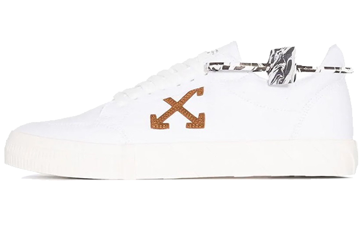 Buy Off-White Vulc 低帮运动鞋‘白棕’ OMIA085R21FAB0020160