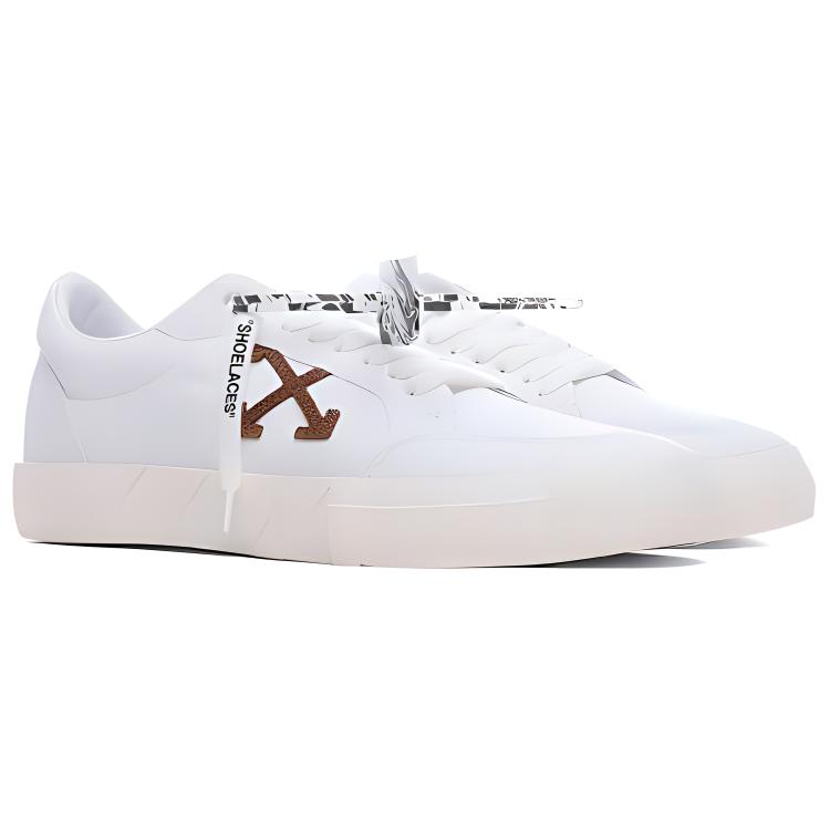 Lookbook Off-White Vulc 低帮运动鞋‘白棕’ OMIA085R21FAB0020160