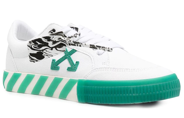 Lookbook Off-White Vulc Sneaker Laag ''Wit Groen'' OMIA085R21FAB0010155