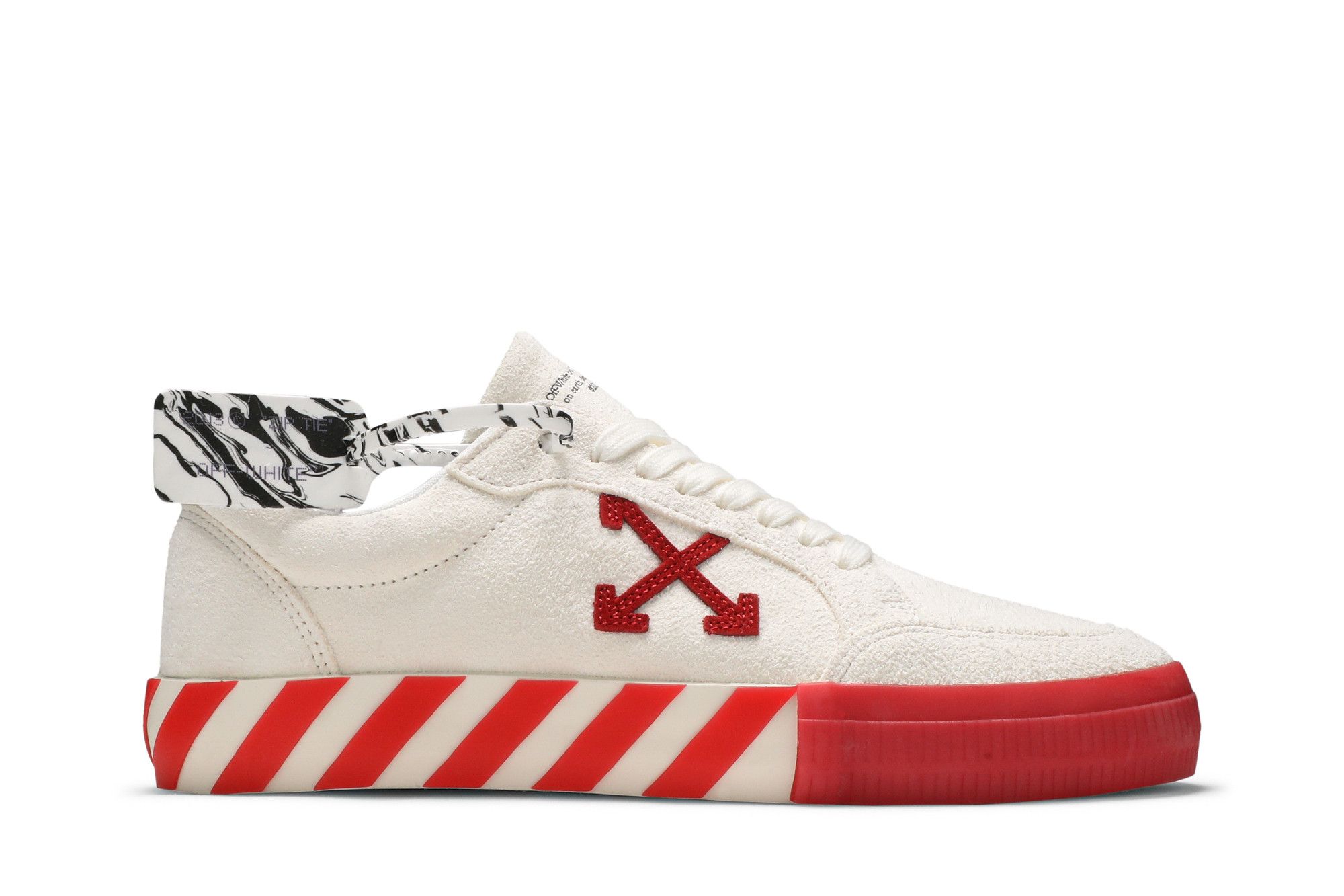 Off-White Vulc Sneaker Low 'White Red' OMIA085R21LEA0020125