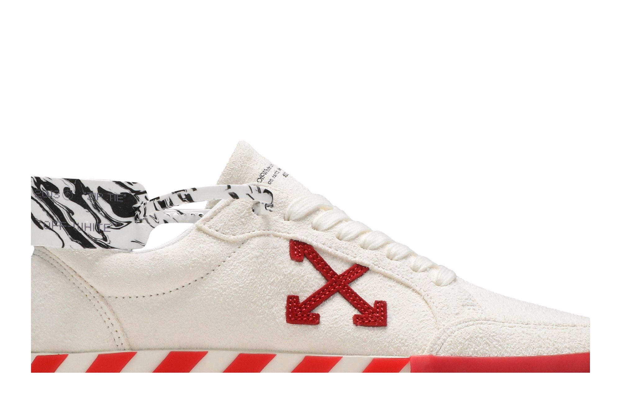 Order Off-White Vulc Sneaker Basse ''Blanc Rouge'' OMIA085R21LEA0020125