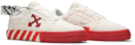 Cheap Off-White Vulc Sneaker Basse ''Blanc Rouge'' OMIA085R21LEA0020125