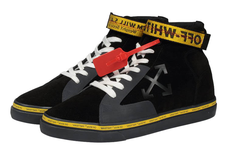 Lookbook Baskets Off-White Vulcanisées Mid ''Noir''. OMIA116R207800551060
