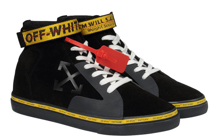 Shop Baskets Off-White Vulcanisées Mid ''Noir''. OMIA116R207800551060