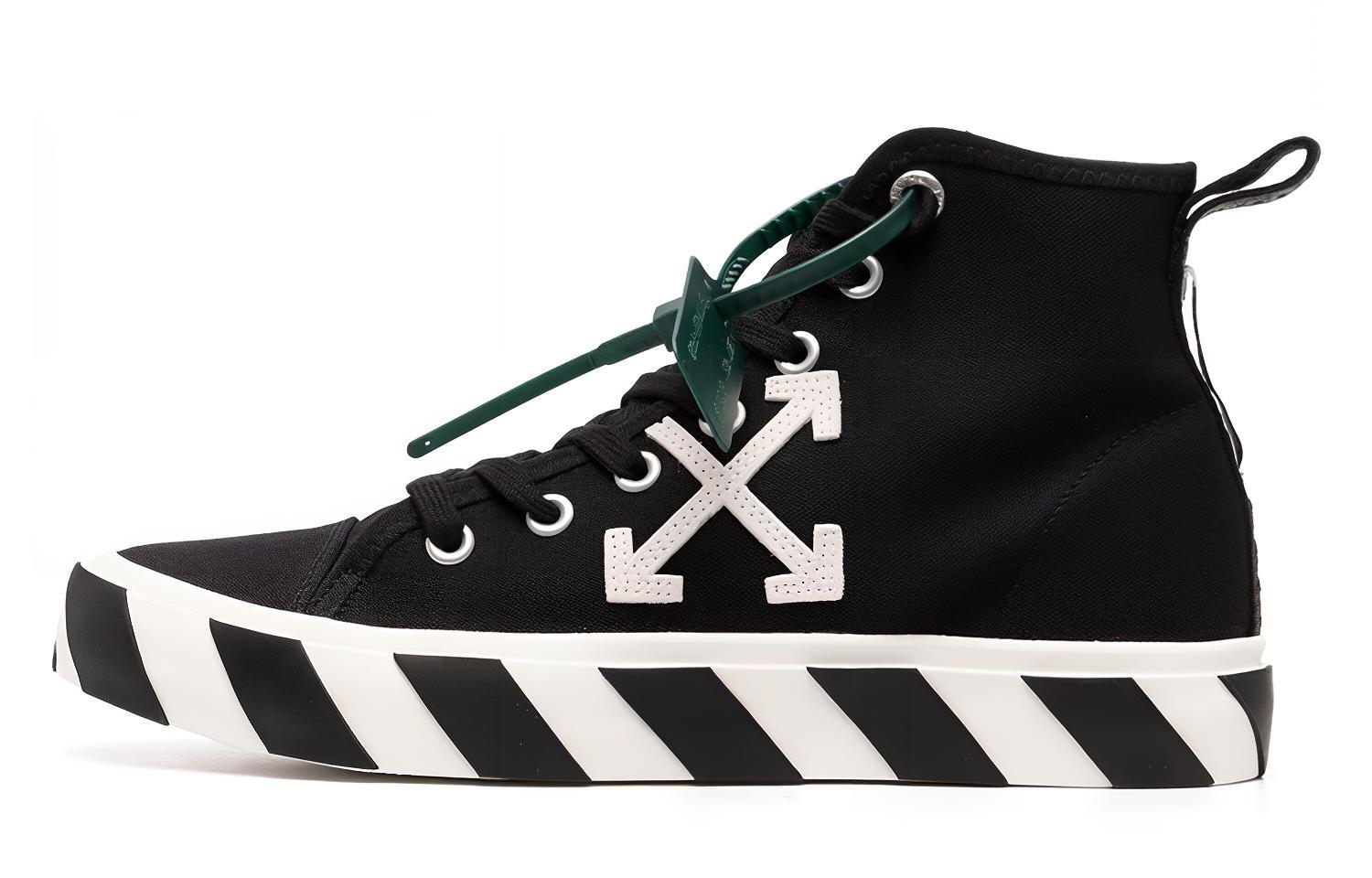 Off-White Vulc Sneaker Mid 'Black White' OMIA119C99FAB0011001