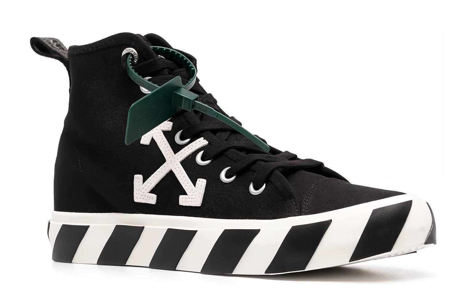 Order オフホワイト バルカ ミッド 黒白 (Ofuhowaito Baruka Middo Kuro Shiro) OMIA119C99FAB0011001