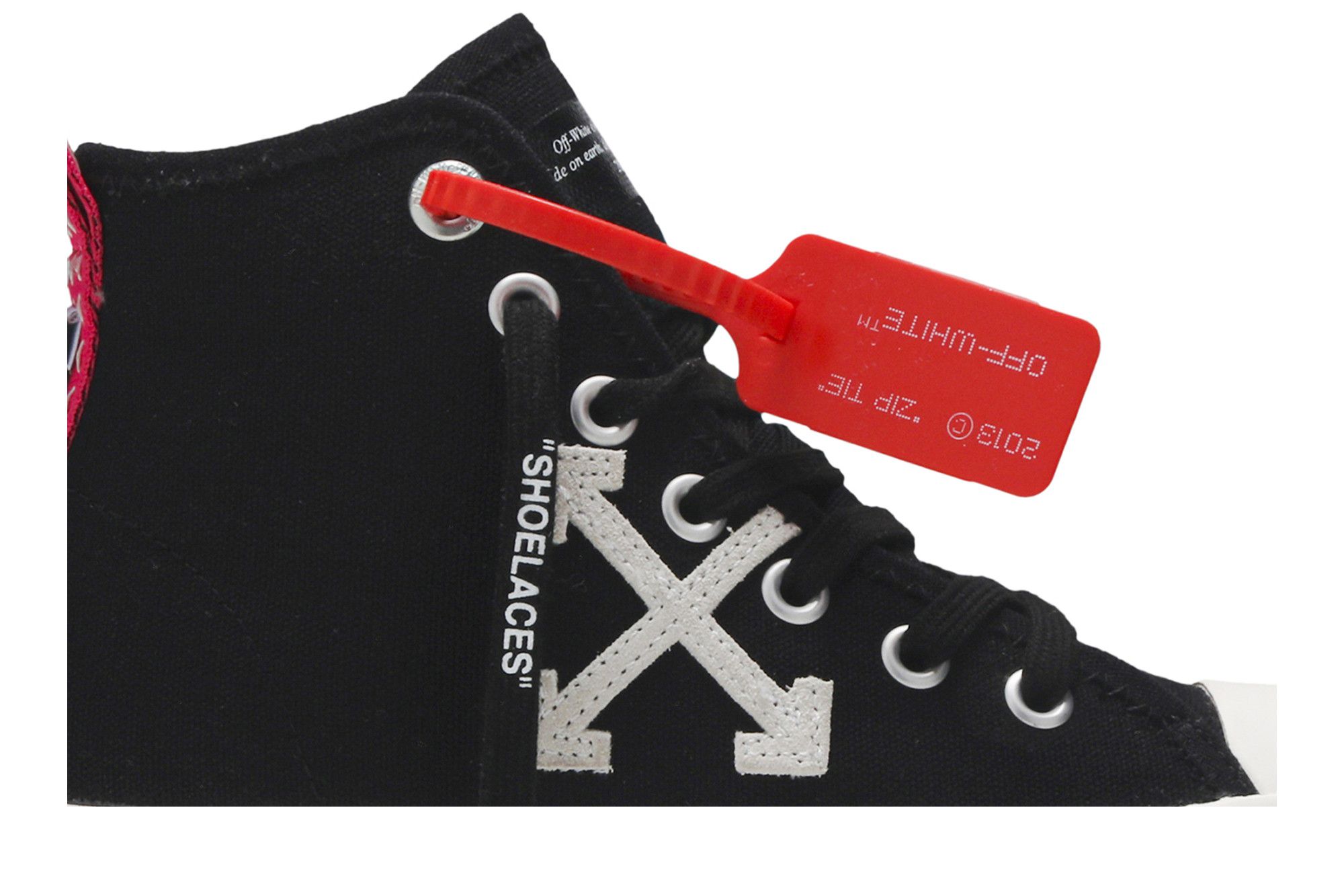 Order Off-White 中帮黑白硫化鞋 OMIA119S20D330381001